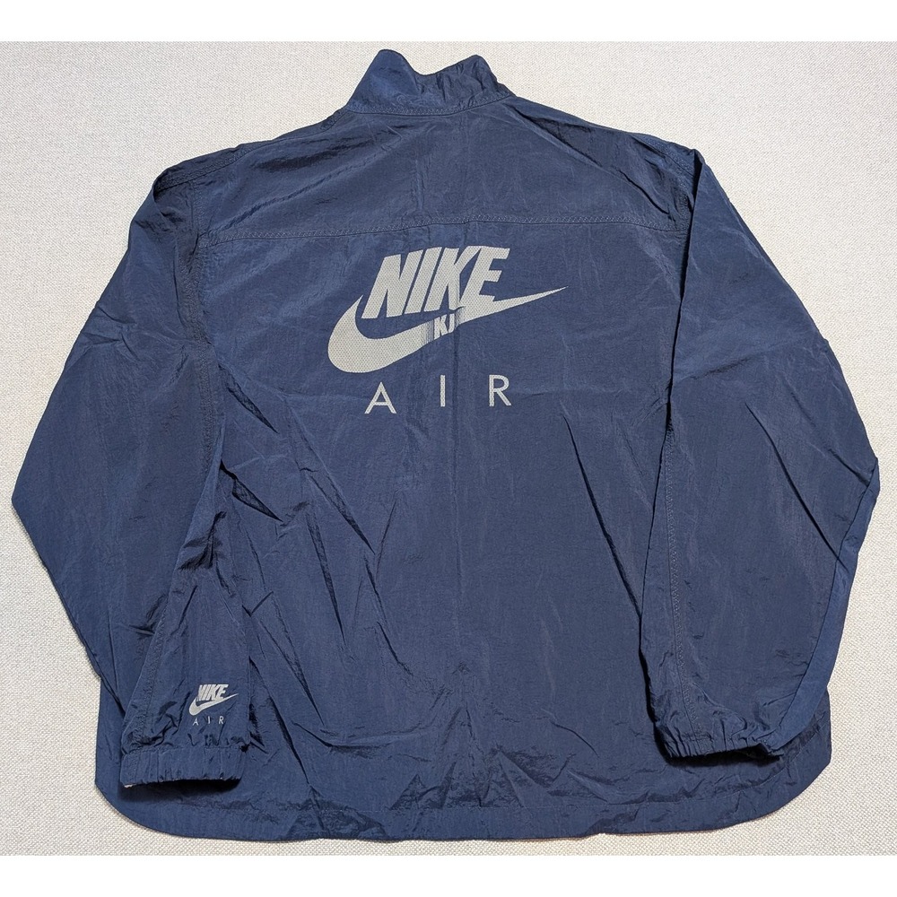 Nike Air Kim Jones Mens Windbreaker Navy Blue Reversible Woven Estimated Size XL